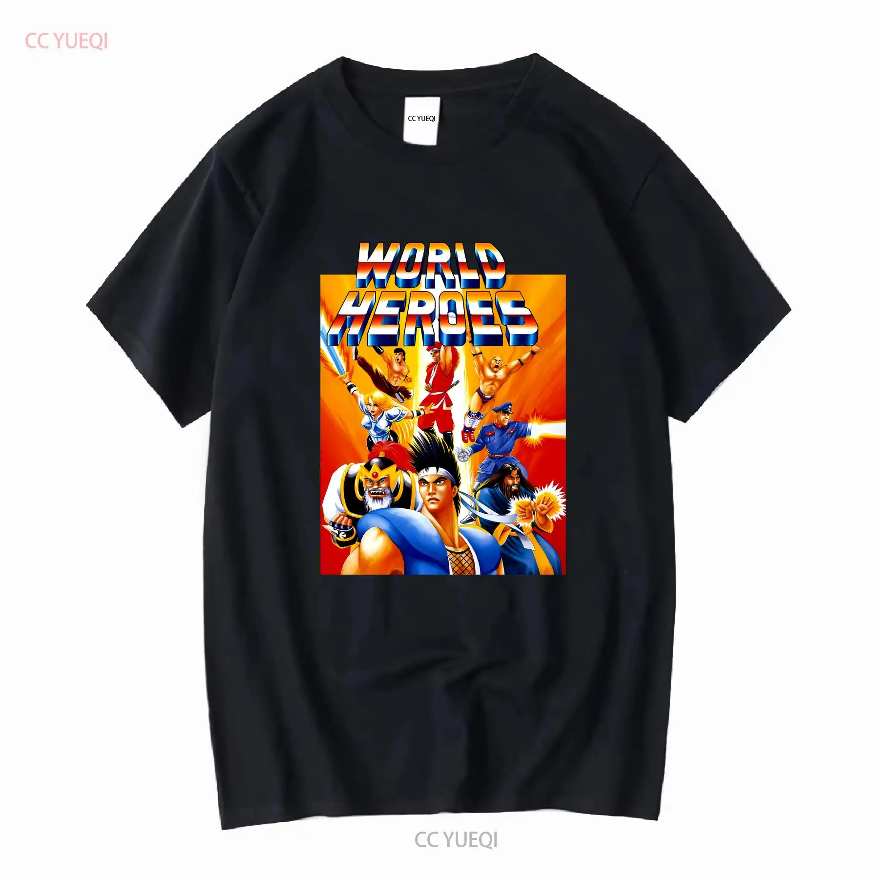 Retro Gaming T Shirt - تي شيرت World Heroes Classic NEO