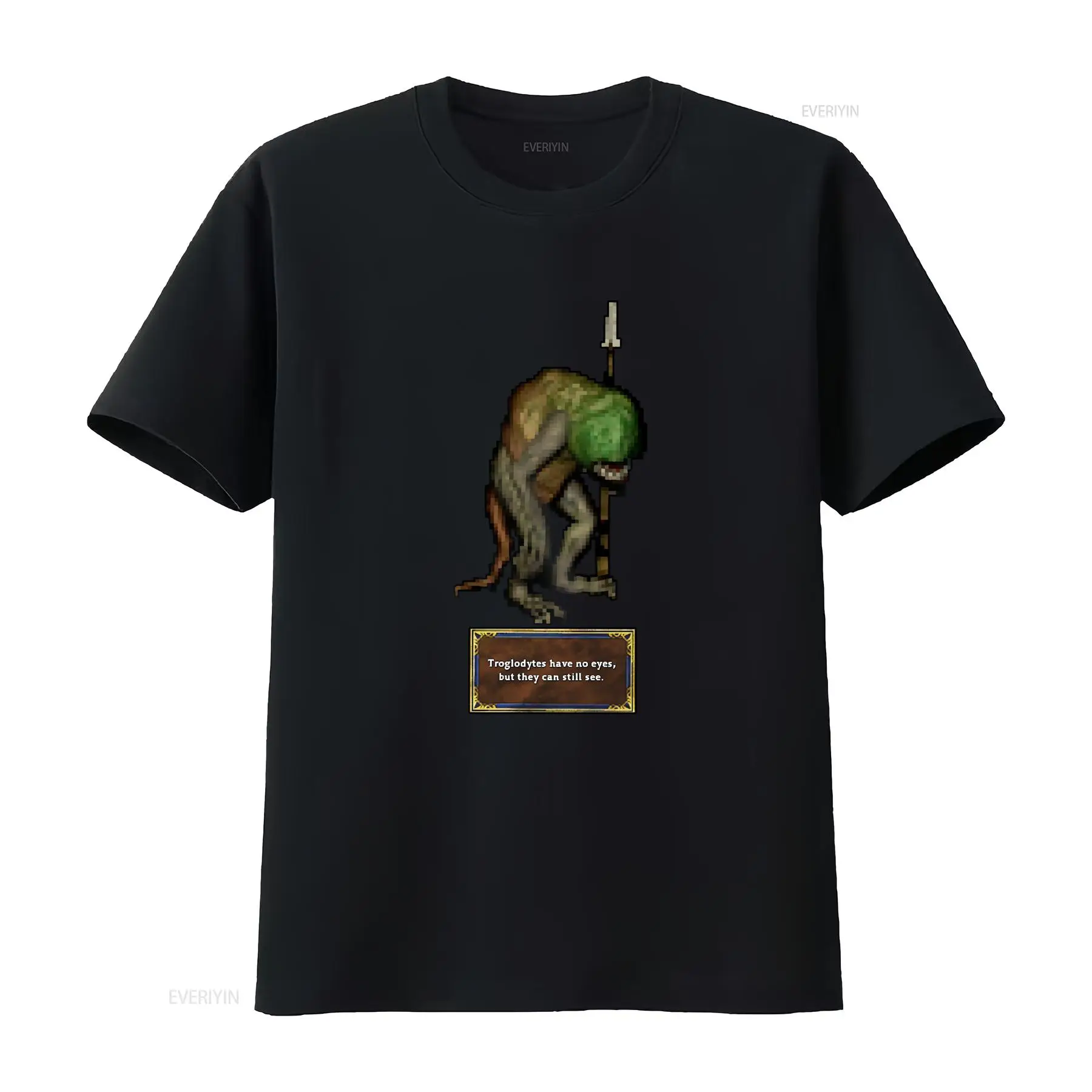Retro Gaming T Shirt - تي شيرت Troglodyte Heroes of Might