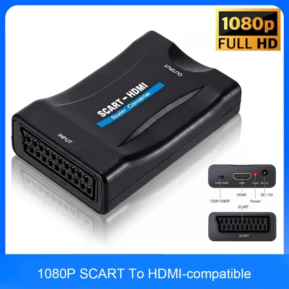 Scart To Hdmi - محول SCART إلى HDMI متوافق مع