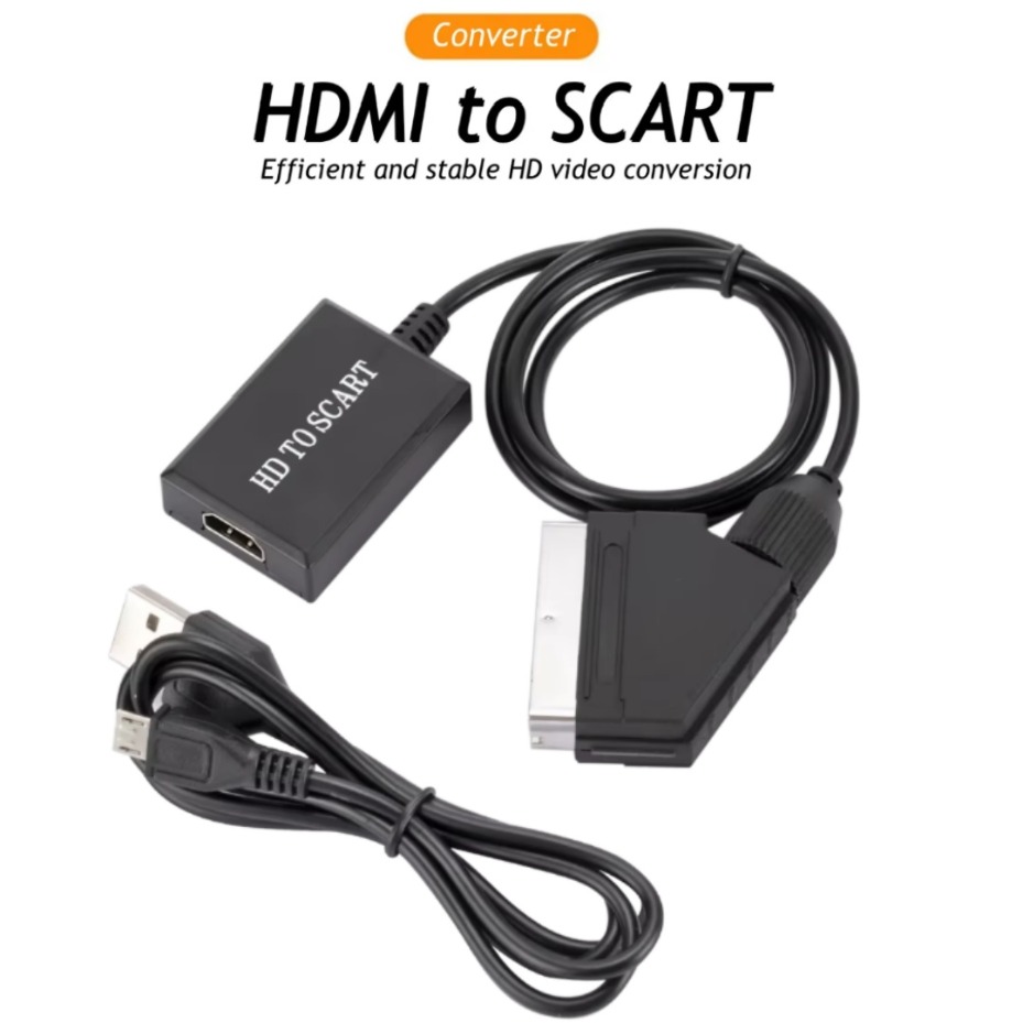محول مضخم الفيديو والصوت SCART - مراجعة Scart To Hdmi وسعره