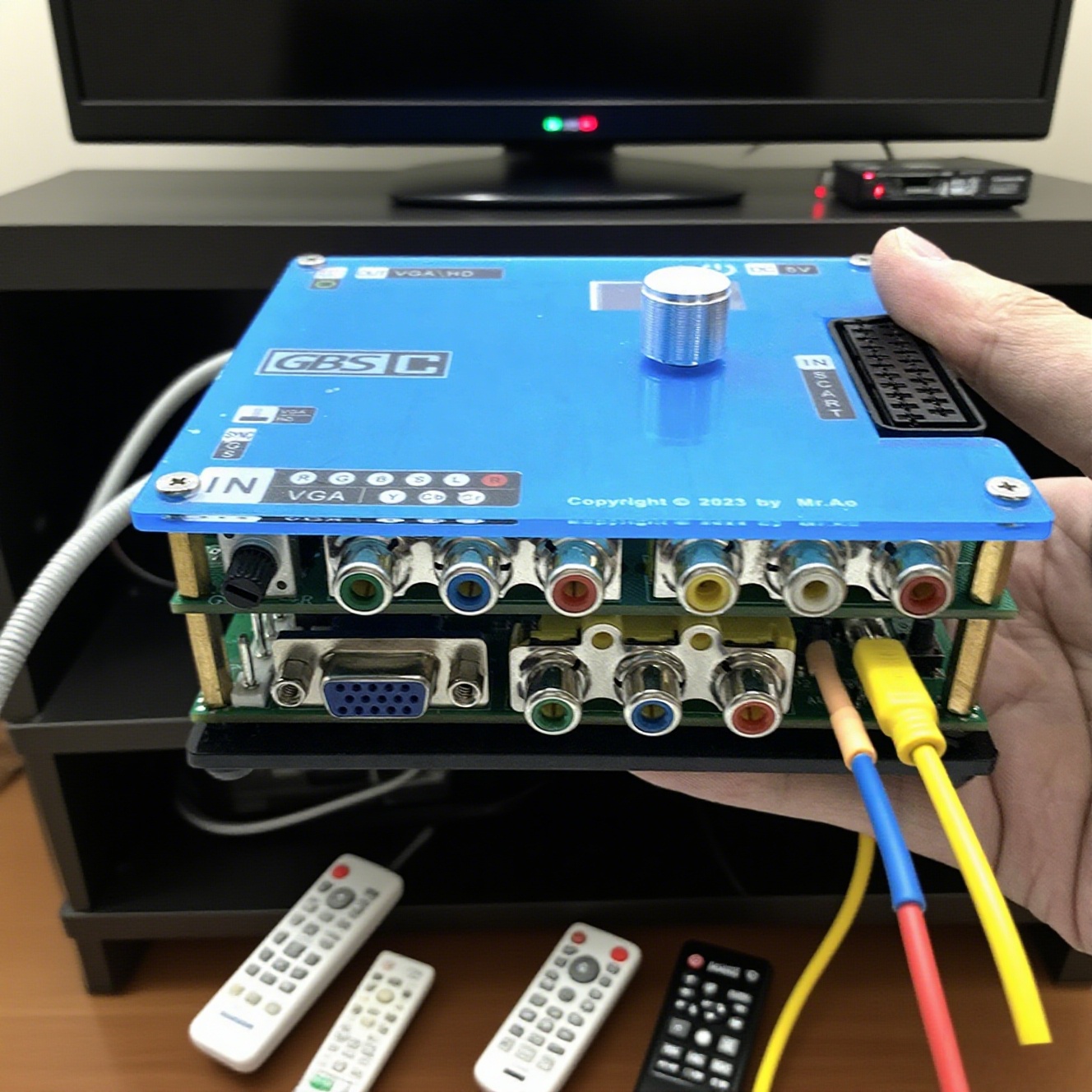 GBS التحكم لعبة فيديو محول إشا - مراجعة Scart To Hdmi وسعره