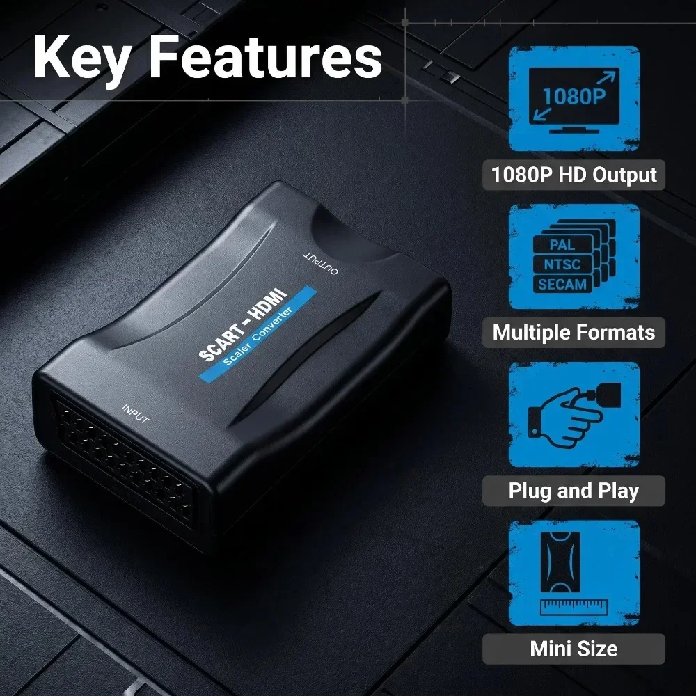 محول SCART إلى HDMI متوافق مع  - مراجعة Scart To Hdmi وسعره