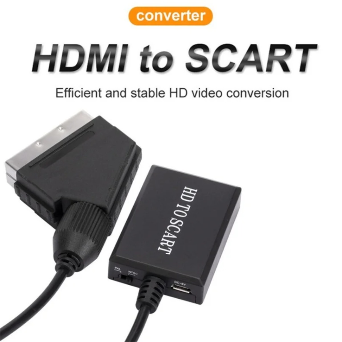 LccKaa 1080P HDMI إلى SCART مح - مراجعة Scart To Hdmi وسعره
