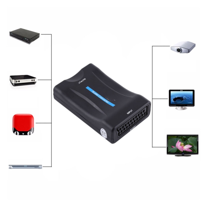 محول فيديو وصوت من سكارت إلى إ - مراجعة Scart To Hdmi وسعره